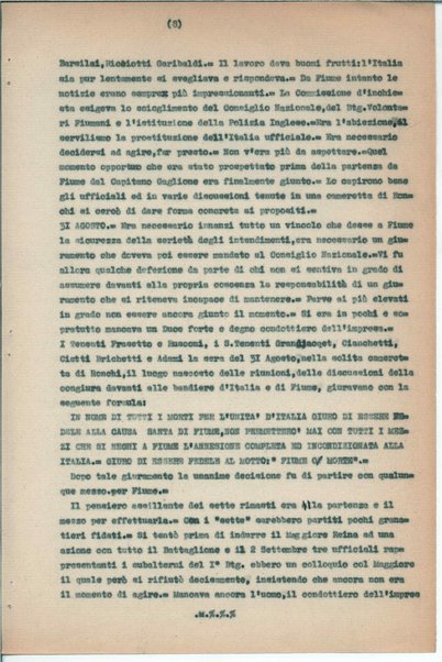 L'impresa di Fiume e i granatieri